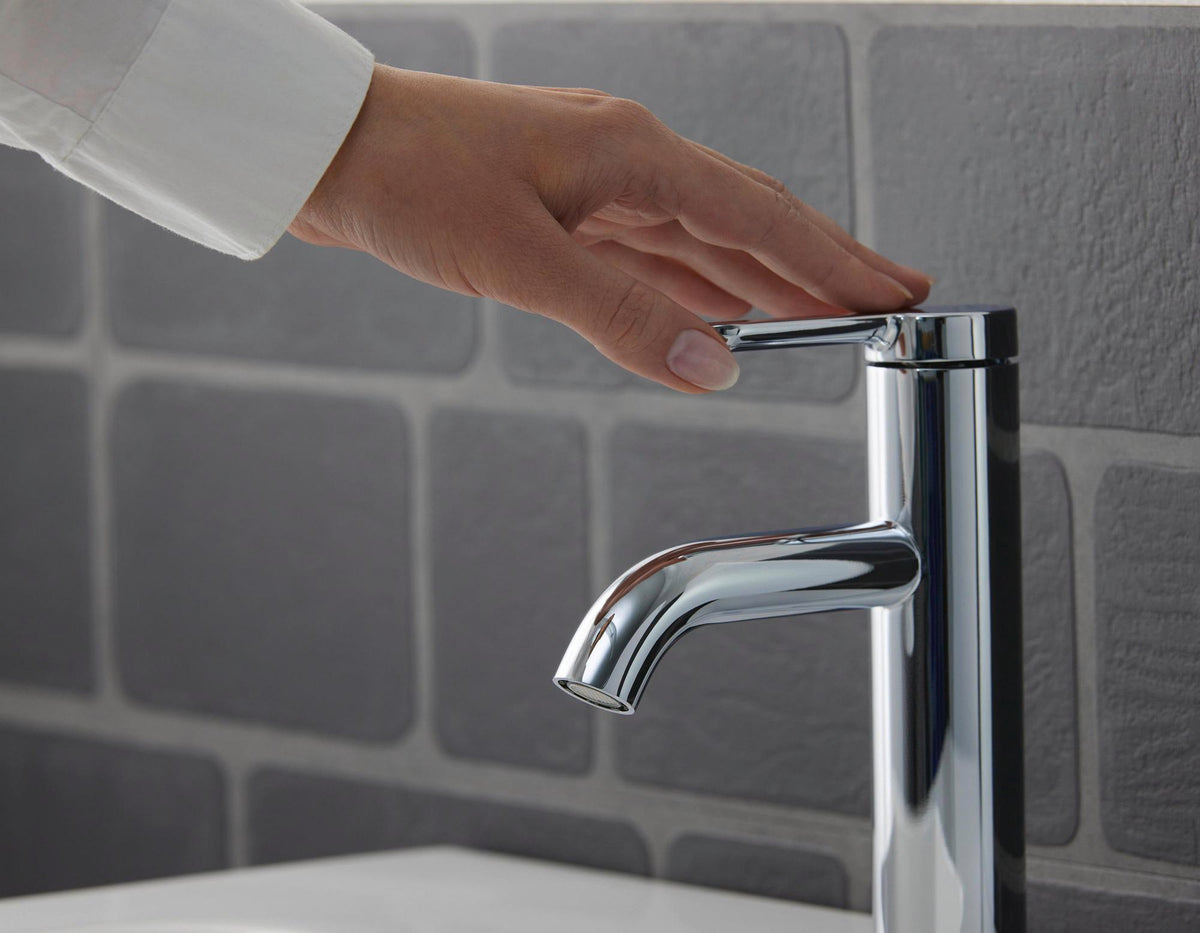 Duravit C.1 Einhebel-Waschtischmischer M mit Zugstange, Schwarz Matt