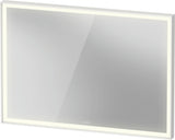 DURAVIT L-Cube Lichtspiegel 650x700mm mit Sensor, LED-Beleuchtung, Spiegelheizung & Kondensschutz, Weiß