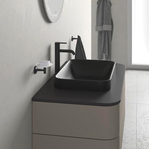 Duravit Happy D.2 Konsolenwaschtischunterbau 1000 mm taupe supermatt mit Tip-On-Technik und LED-Innenbeleuchtung
