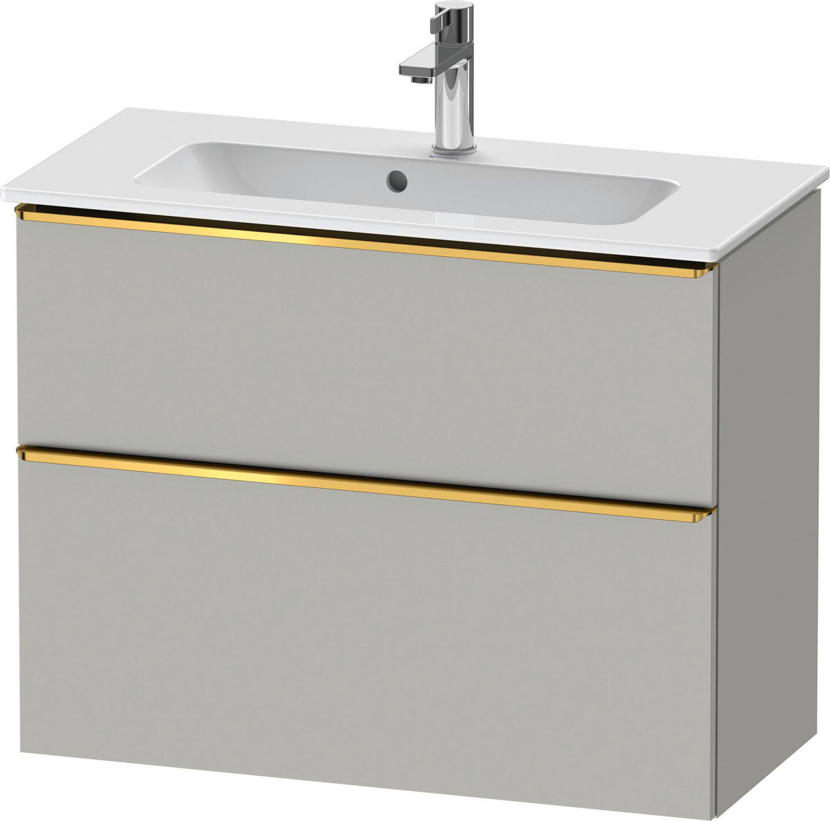 DURAVIT D-Neo Waschtischunterbau 810 mm Eiche Schwarz Bronze, wandhängend, 1 Auszug