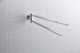DURAVIT D-Code Handtuchhalter 2-armig schwenkbar 447 mm Chrom