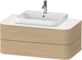 Duravit Happy D.2 Konsolenwaschtischunterbau 1000 mm Taupe Supermatt mit Tip-on und Soft-Close