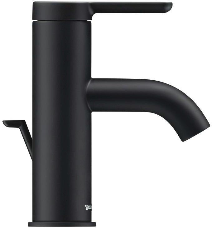 DURAVIT C.1 Einhebel-Waschtischmischer S mit Zugstange, Schwarz Matt