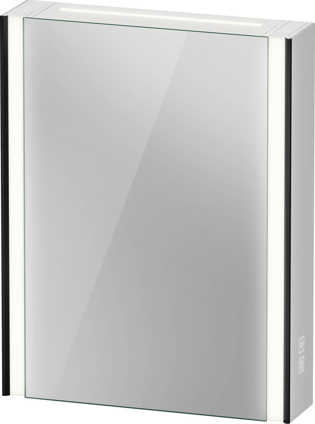 DURAVIT XViu Spiegelschrank 620x800x156 mm, rechts, LED, champagner matt – mit Front- und Innenspiegel