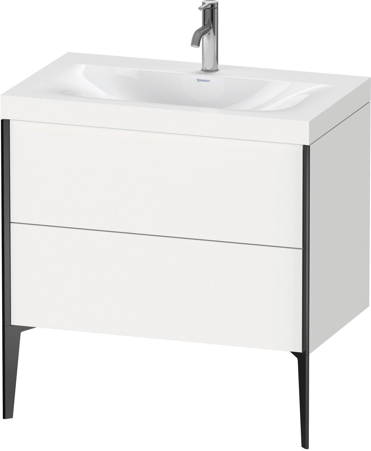 DURAVIT XViu c-bonded Waschtischset 800 mm mit 2 Auszügen, bodenstehend, Soft-Close