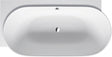 DURAVIT Luv Eckbadewanne 1850x950 mm Mineralguss Weiß Matt – 2 Rückenschrägen, Ecke links