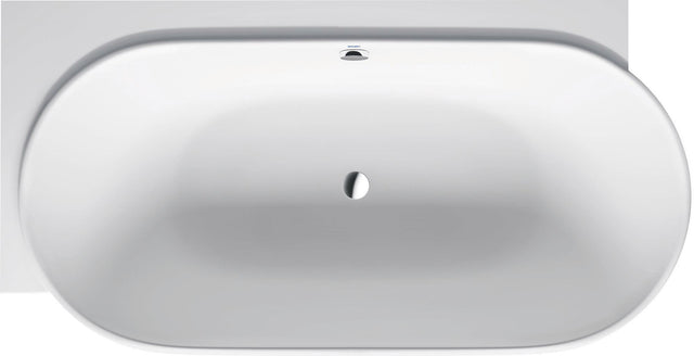 DURAVIT Luv Eckbadewanne 1850x950 mm Mineralguss Weiß Matt – 2 Rückenschrägen, Ecke links