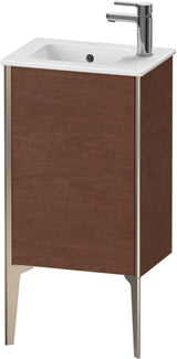 DURAVIT XViu Waschtischunterbau bodenstehend 594 mm Nussbaum Echtholzfurnier 1 Tür links