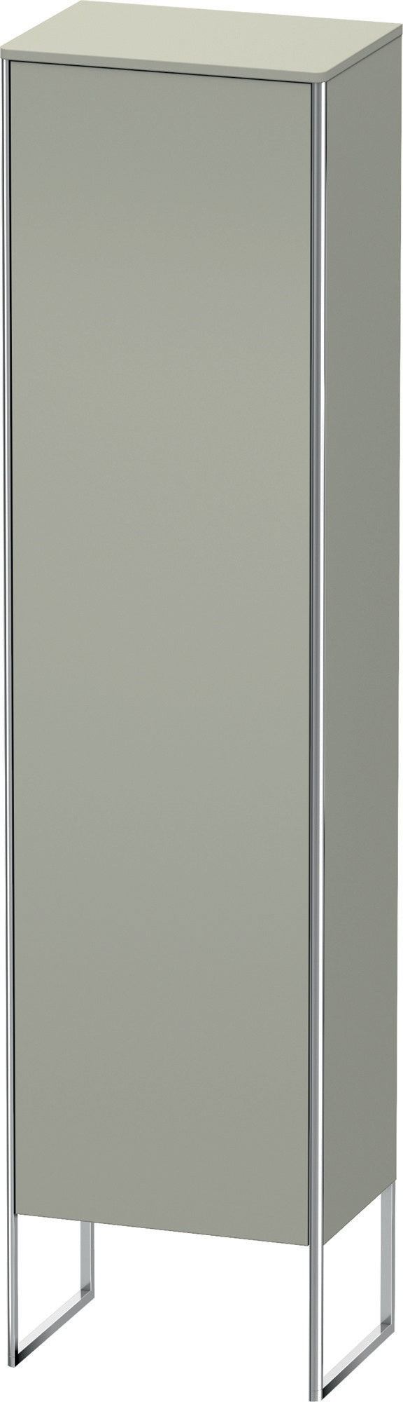 DURAVIT Hochschrank XSquare, bodenstehend, taupe seidenmatt, 2016 mm, mit Tip-on und Dämpfung