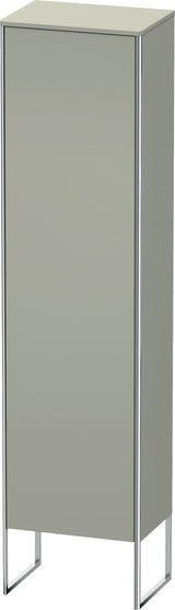 DURAVIT Hochschrank XSquare, bodenstehend, taupe seidenmatt, 2016 mm, mit Tip-on und Dämpfung