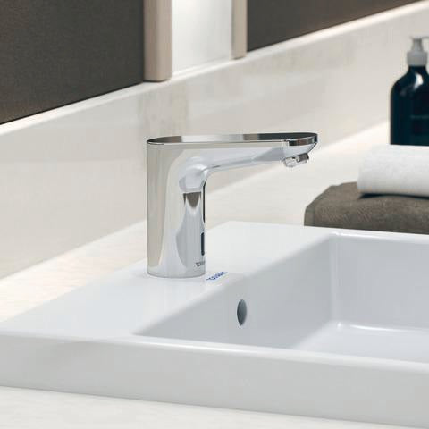 Duravit Sensor 1 Waschtischmischer elektronisch – Netzbetrieb, Chrom, 122 mm Auslauf