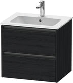 eiche schwarz / 2 Schubkästen / Waschtischunterbau