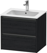 DURAVIT Ketho.2 Waschtischunterbau 610 mm betongrau matt mit 2 Schubkästen und Soft-Close