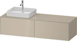 Duravit White Tulip Waschtischunterbau 1600 mm Nussbaum links von Philippe Starck