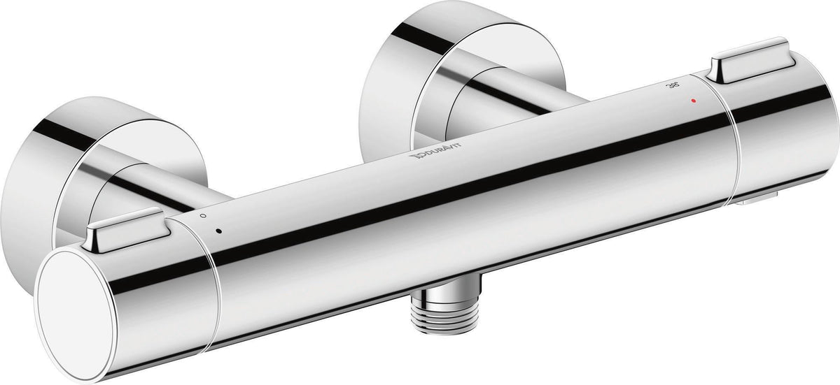 DURAVIT Brausethermostat Aufputz Bronze Gebürstet – Thermostatkartusche, 2 Griffe, DN 15