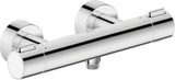 DURAVIT Brausethermostat Aufputz Bronze Gebürstet – Thermostatkartusche, 2 Griffe, DN 15