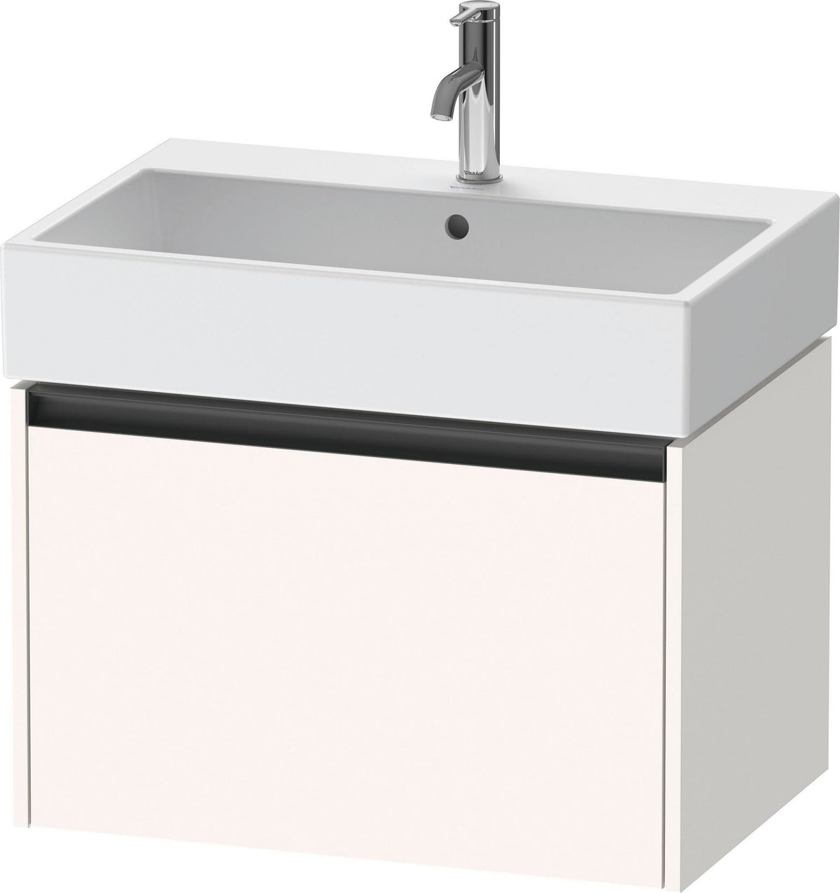 Duravit Waschtischunterbau Ketho.2 wandhängend 684 mm betongrau matt mit 1 Auszug