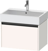 Duravit Waschtischunterbau Ketho.2 wandhängend 684 mm betongrau matt mit 1 Auszug
