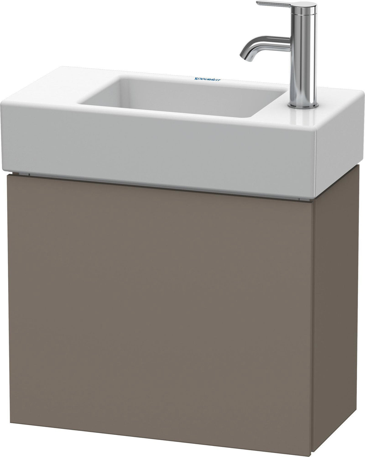 DURAVIT L-Cube Waschtischunterbau 480 mm betongrau matt, wandhängend, 1 Tür rechts