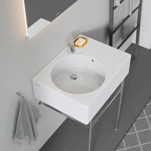 DURAVIT Design Classics Wandwaschtisch 615 mm, Becken links, mit Überlauf, weiß