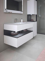 DURAVIT Qatego Einbauwaschtisch mit Konsolenwaschtischunterbau 1000 mm, 1 Auszug, antibakteriell