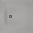 DURAVIT Sustano Duschwanne 800x800x30 mm Mineralguss hellgrau matt – bodenbündig & halbeinbau