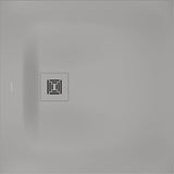 DURAVIT Sustano Duschwanne 800x800x30 mm Mineralguss hellgrau matt – bodenbündig & halbeinbau