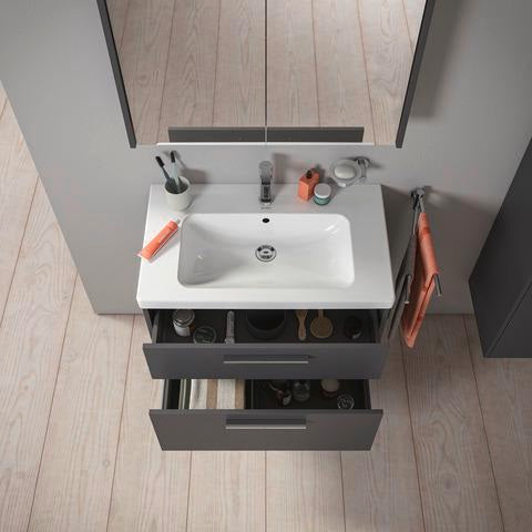 DURAVIT D-Code 2.0 Waschtischunterbau 784 mm Eiche Marmor mit Soft-Close