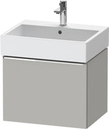 DURAVIT D-Neo Waschtischunterbau 584 mm wandhängend mit 1 Auszug, Griff Bronze, Weiß Matt