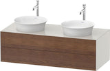 Duravit White Tulip Waschtischunterbau 1300 mm, 2 Schubkästen, graphit seidenmatt, wandhängend
