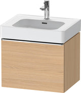 DURAVIT D-Neo Waschtischunterbau 584 mm Eiche Schwarz Matt mit Bronze Griff