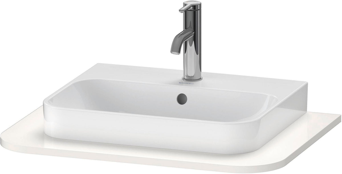 Duravit Konsole Happy D.2+ 650x480mm Weiß Hochglanz mit 1 Ausschnitt