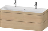 DURAVIT Happy D.2 c-bonded Waschtischset 1175 mm wandhängend mit 2 Schubkästen und Tip-on Technik