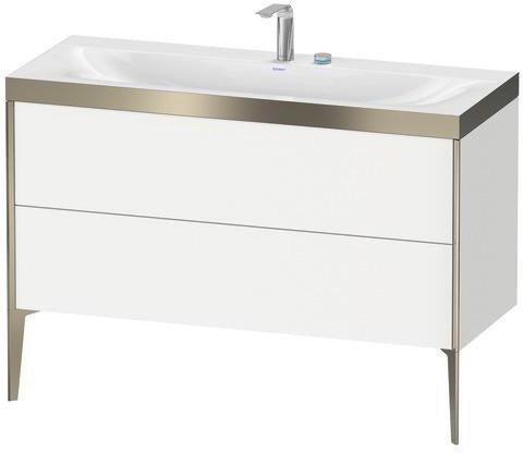 Duravit Möbelwaschtischset XVIU 1200x480mm Chaos mit Unterbau und Raumsparsiphon