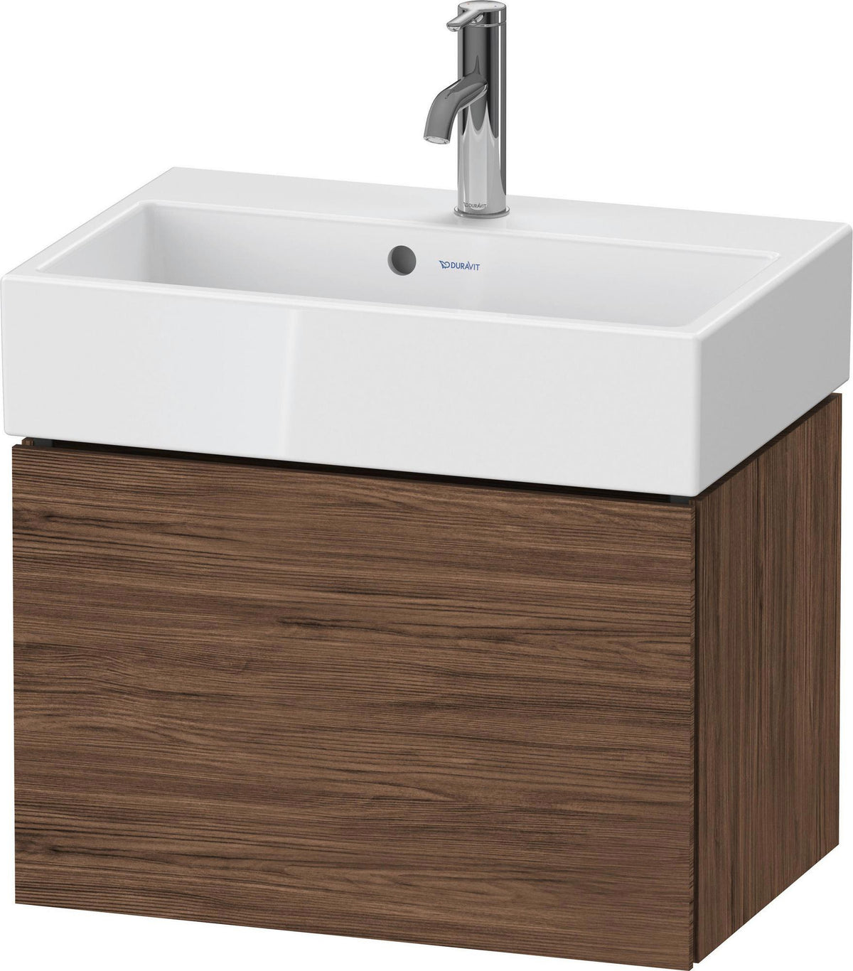 DURAVIT L-Cube Waschtischunterbau wandhängend 584 mm Weiß Matt mit 1 Auszug und Tip-On-Technik