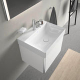 Duravit DuraSquare Waschtisch 600 mm weiß mit Hahnloch ohne Überlauf für Wandmontage
