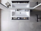 Duravit L-Cube Waschtischunterbau 1220 mm taupe matt mit 2 Schubkästen und Tip-On-Technik