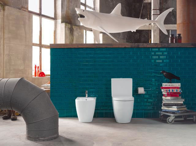 DURAVIT Stand-Bidet ME by Starck 600 mm Weiß Seidenmatt mit Hahnlochbank