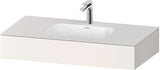 DURAVIT Qatego Einbauwaschtisch mit Konsole 800x550mm Weiß Hochglanz – Studio F. A. Porsche