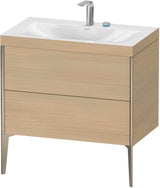 DURAVIT XViu c-bonded Waschtischset 800 mm bodenstehend mit 2 Auszügen und Tip-on Technik