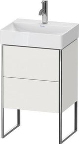 Duravit XSquare Waschtischunterbau COMPACT 491x484x390 mm weiß matt – 2 Auszüge, Fußgestell