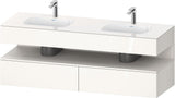 DURAVIT Qatego Studio F. A. Porsche Waschtischset 1600 mm mit Konsolenwaschtischunterbau, 2 Auszüge