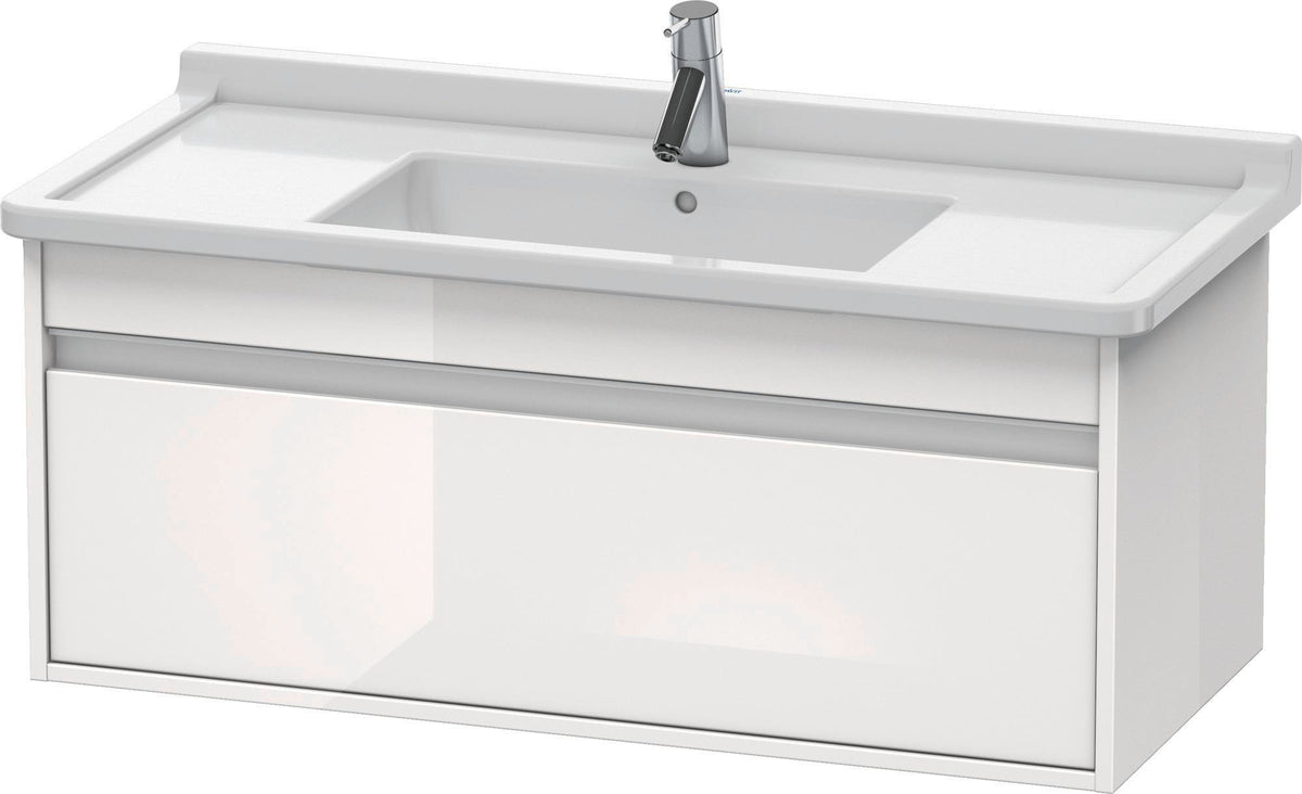 DURAVIT Ketho Waschtischunterbau 1000 mm wandhängend, 1 Auszug, weiß matt, für Starck 3