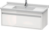 DURAVIT Ketho Waschtischunterbau 1000 mm wandhängend, 1 Auszug, weiß matt, für Starck 3