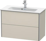 Duravit XSquare Waschtischunterbau 810 mm wandhängend, 2 Schubkästen, s-matt, für ME by Starck