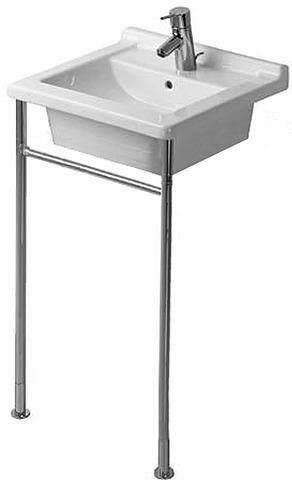 DURAVIT Metallkonsole Starck 3 höhenverstellbar Chrom für Waschtisch 030348