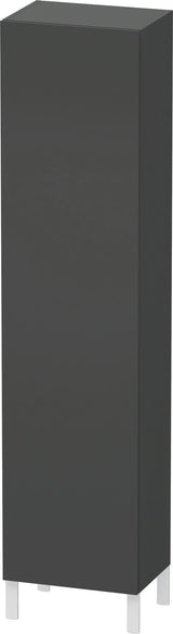 DURAVIT L-Cube Hochschrank 500 mm graphit matt, 1 Tür rechts, 2000 mm, wandhängend, mit Dämpfung