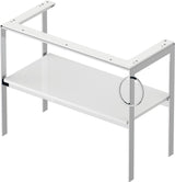 DURAVIT White Tulip Metallkonsole 984 mm von Philippe Starck – Höhenverstellbar, Weiß Seidenmatt