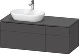 DURAVIT L-Cube Waschtischunterbau 1220 mm taupe supermatt mit Tip-On-Technik und Soft-Close