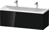 DURAVIT L-Cube Waschtischset 1200x480x480 mm, Eiche, 2 Schubkästen, wandhängend, Tip-on